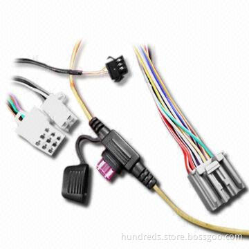Car CCTV Cable with Fuse Box, Various Colors Available, Customized Specifications Welcomed